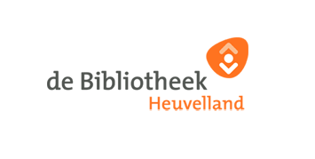 Oranje logo bibliotheek Heuvelland